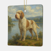 Spinone Italiano Keramisch Ornament (Links)