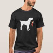 Spinone Italiano-kerststaart Stuffer Dog T-shirt (Voorkant)