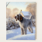 Spinone Italiano Let It Snow Kerstmis Planner (Achterkant)