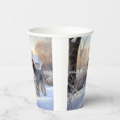 Spinone Italiano liet het sneeuwen Kerstmis Papieren Bekers (Rechts)