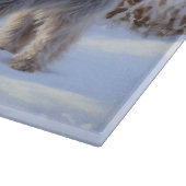 Spinone Italiano liet het sneeuwen Kerstmis Snijplank (Hoek)