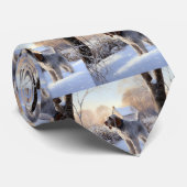 Spinone Italiano liet het sneeuwen Kerstmis Stropdas (Opgerold)