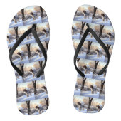 Spinone Italiano liet het sneeuwen Kerstmis Teenslippers (Voetbed)