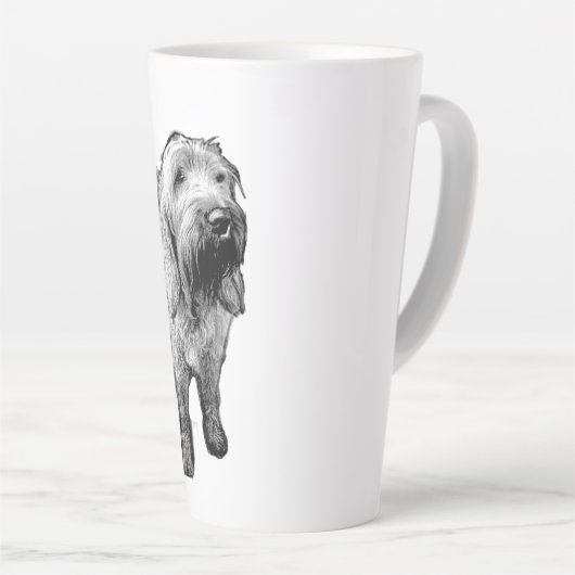 Spinone Italiano Mug – Soulful Dog Portrait Latte Mok (Rechterhoek)