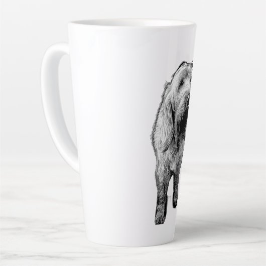Spinone Italiano Mug – Soulful Dog Portrait Latte Mok (Linkerhoek)