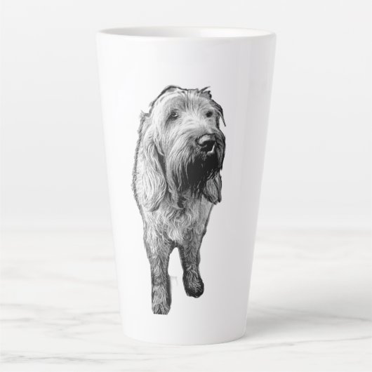 Spinone Italiano Mug – Soulful Dog Portrait Latte Mok (Voorkant)
