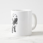 Spinone Italiano Mug – Standing Ink Dog Art Grote Koffiekop (Voorkant rechts)