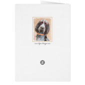 Spinone Italiano Painting - Cute Original Dog Art (Achterkant)