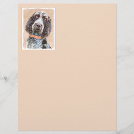Spinone Italiano Painting - Cute Original Dog Art (Voorkant)