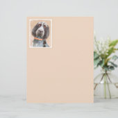 Spinone Italiano Painting - Cute Original Dog Art (Staand voorkant)