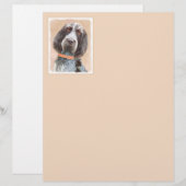 Spinone Italiano Painting - Cute Original Dog Art (Voorkant / Achterkant)