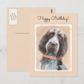 Spinone Italiano Painting - Cute Original Dog Art Briefkaart (Voorkant / Achterkant)