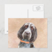 Spinone Italiano Painting - Cute Original Dog Art Briefkaart (Voorkant / Achterkant)