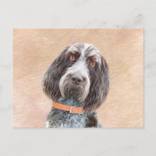Spinone Italiano Painting - Cute Original Dog Art Briefkaart (Voorkant)