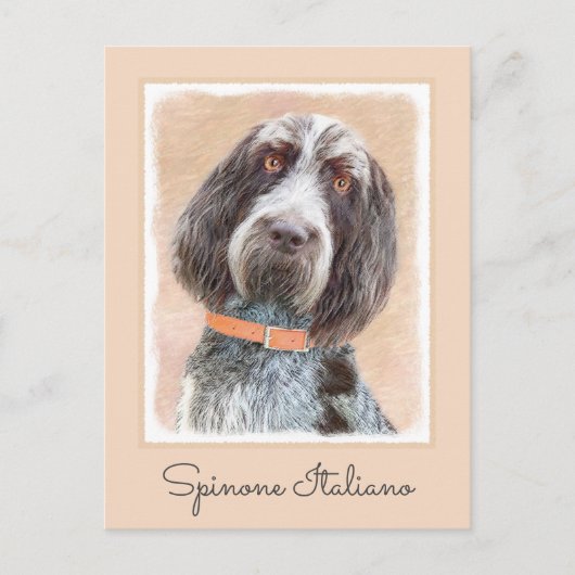 Spinone Italiano Painting - Cute Original Dog Art Briefkaart (Voorkant)