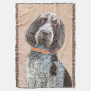 Spinone Italiano Painting - Cute Original Dog Art Deken