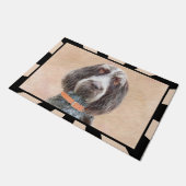 Spinone Italiano Painting - Cute Original Dog Art Deurmat (Schuin)