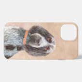 Spinone Italiano Painting - Cute Original Dog Art iPhone Hoesje (Achterkant horizontaal)