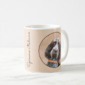 Spinone Italiano Painting - Cute Original Dog Art Koffiemok (Voorkant rechts)