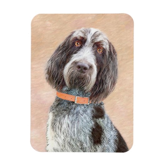 Spinone Italiano Painting - Cute Original Dog Art Magneet (Verticaal)