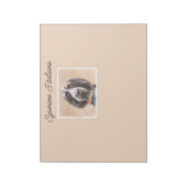 Spinone Italiano Painting - Cute Original Dog Art Notitieblok (Linkerzijde)