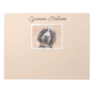 Spinone Italiano Painting - Cute Original Dog Art Notitieblok