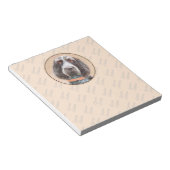 Spinone Italiano Painting - Cute Original Dog Art Notitieblok (Schuin)