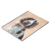 Spinone Italiano Painting - Cute Original Dog Art Notitieboek (Linkerzijde)