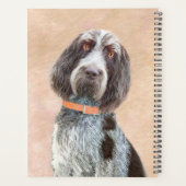 Spinone Italiano Painting - Cute Original Dog Art Planner (Achterkant)