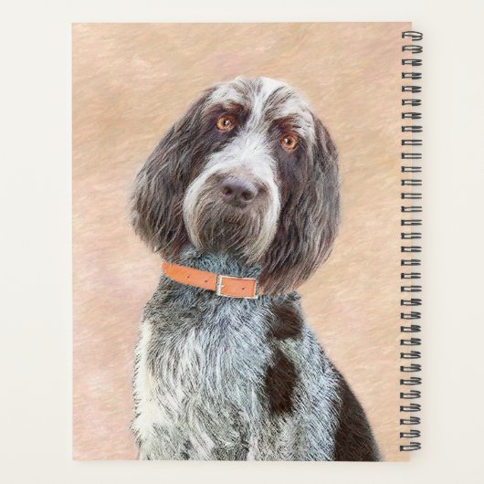 Spinone Italiano Painting - Cute Original Dog Art Planner (Achterkant)