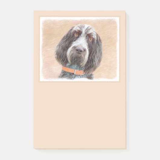 Spinone Italiano Painting - Cute Original Dog Art Post-it® Notes (Voorkant)