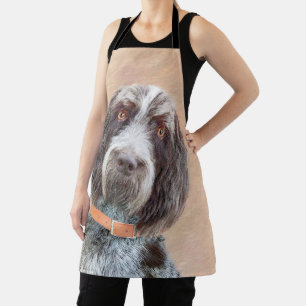 Spinone Italiano Painting - Cute Original Dog Art Schort
