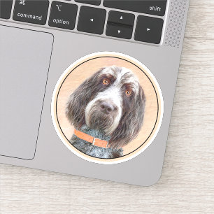 Spinone Italiano Painting - Cute Original Dog Art Sticker