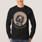 Spinone Italiano Painting - Cute Original Dog Art T-shirt (Voorkant)