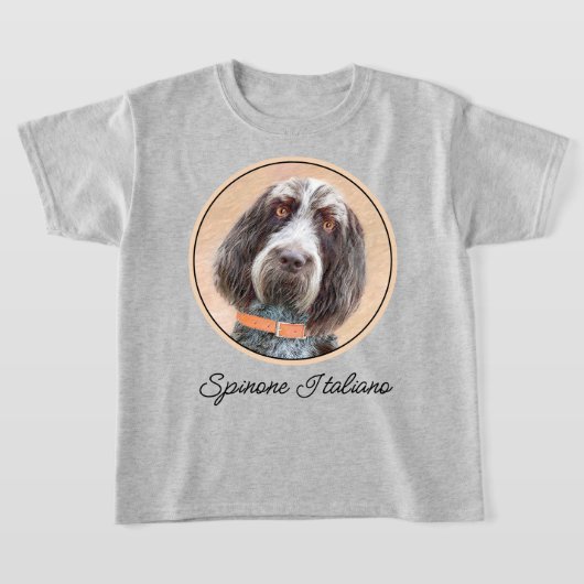 Spinone Italiano Painting - Cute Original Dog Art T-shirt (Laagn)