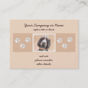 Spinone Italiano Painting - Cute Original Dog Art Visitekaartje