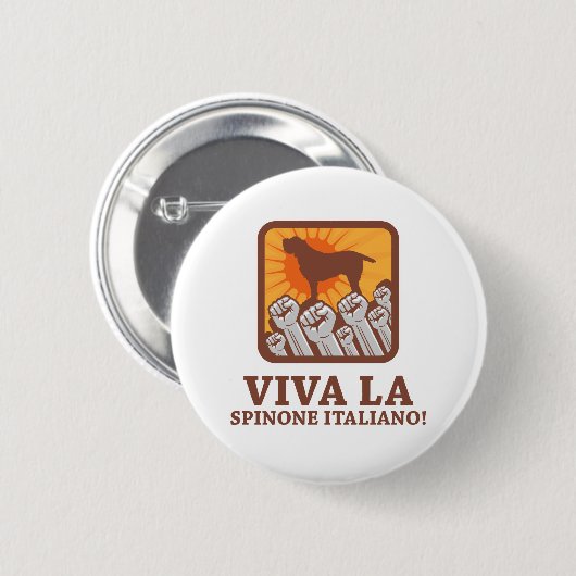 Spinone Italiano Ronde Button 5,7 Cm (Voorkant /achterkant)