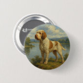 Spinone Italiano Ronde Button 5,7 Cm (Voorkant /achterkant)