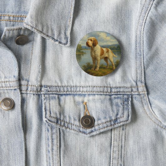 Spinone Italiano Ronde Button 5,7 Cm (In situ)