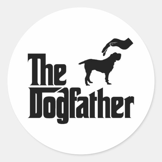 Spinone Italiano Ronde Sticker (Voorkant)