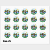 Spinone Italiano (roskam 11) Ronde Sticker (Vel)