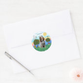 Spinone Italiano (roskam 11) Ronde Sticker (Envelop)