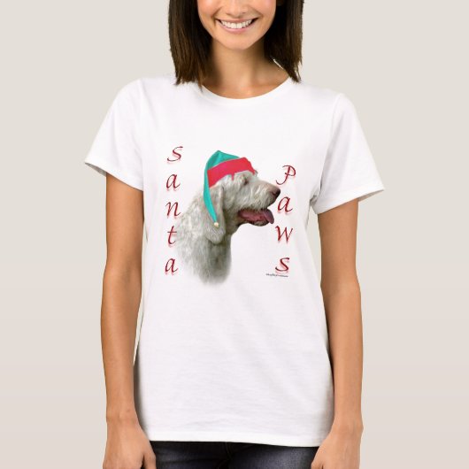 Spinone Italiano Santa Paws T-shirt (Voorkant)