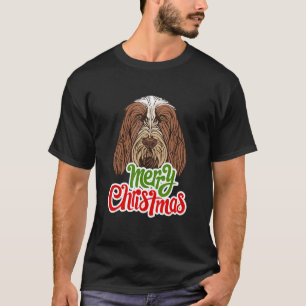 Spinone Italiano schattige kersthond T-shirt