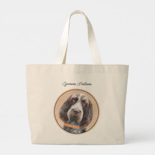 Spinone Italiano Schilderij Bruin Roan Schattigee  Grote Tote Bag