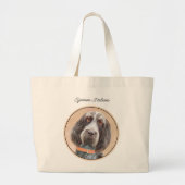 Spinone Italiano Schilderij Bruin Roan Schattigee Grote Tote Bag (Voorkant)