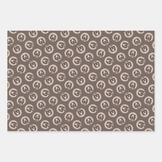 Spinone Italiano Schilderij Bruin Roan Schattigee Inpakpapier Vel (Voorkant 3)