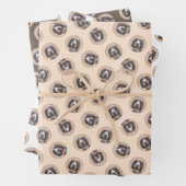 Spinone Italiano Schilderij Bruin Roan Schattigee  Inpakpapier Vel (In situ)