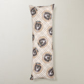 Spinone Italiano Schilderij Bruin Roan Schattigee  Lichaamskussen (Achterkant (Verticaal))