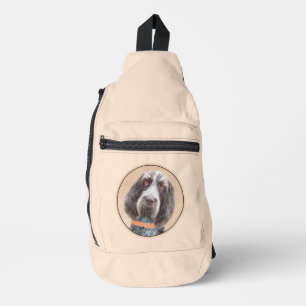 Spinone Italiano Schilderij Bruin Roan Schattigee  Sling Bag